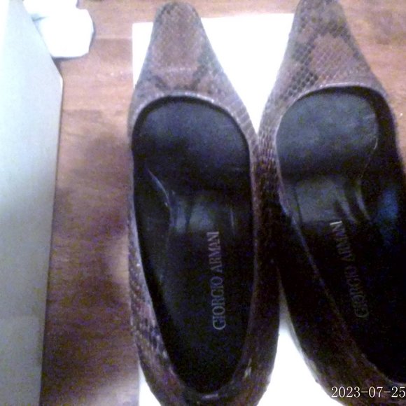 Giorgio Armani python snake skin heels. - Picture 5 of 6